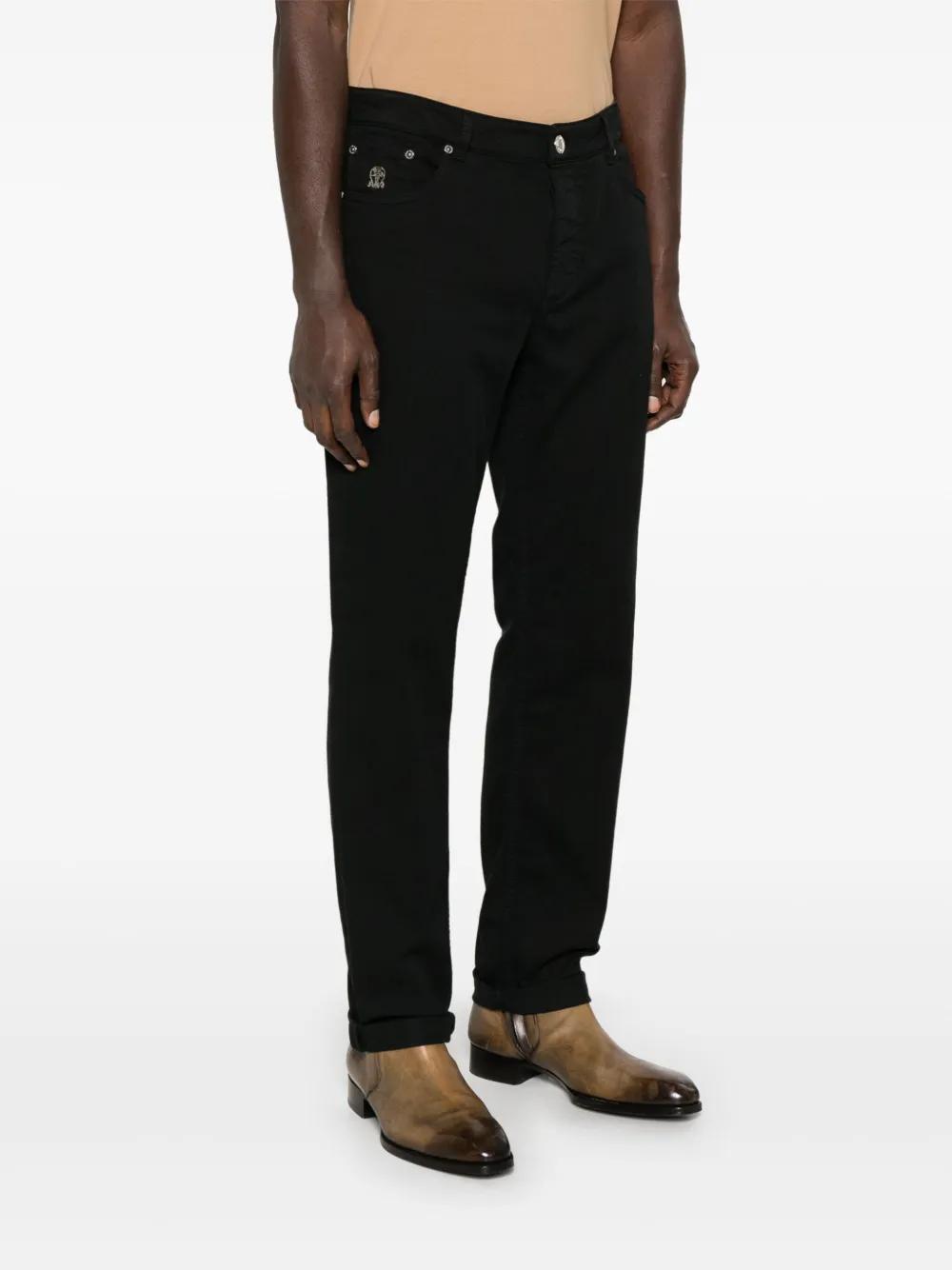 BRUNELLO CUCINELLI Leisure Straight-leg Jeans In Black Product Image