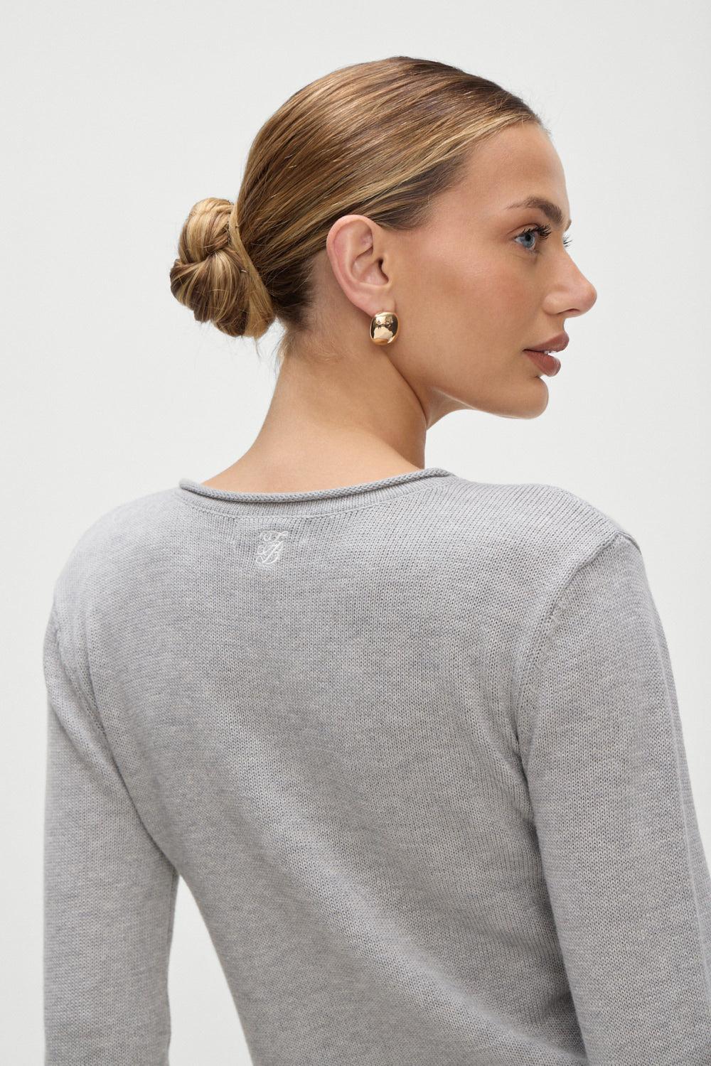 Kennedy Cotton Knit Sweater - New York Product Image
