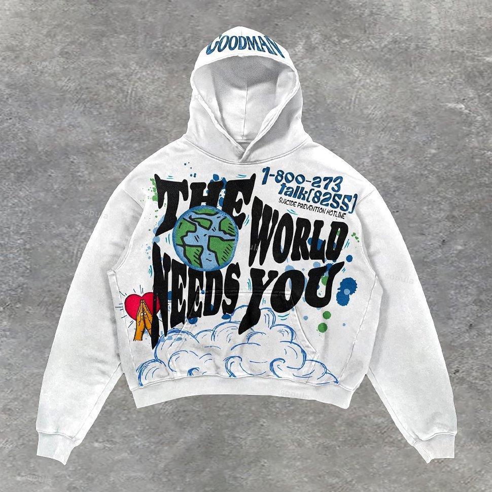 Sopula Mental Health The World Need You Graphic Hoodie Product Image
