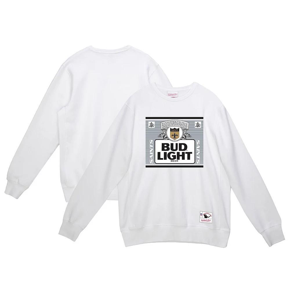Mens Mitchell & Ness New Orleans Saints NFL x Bud Light The Crest Pullover Sweatshirt Product Image