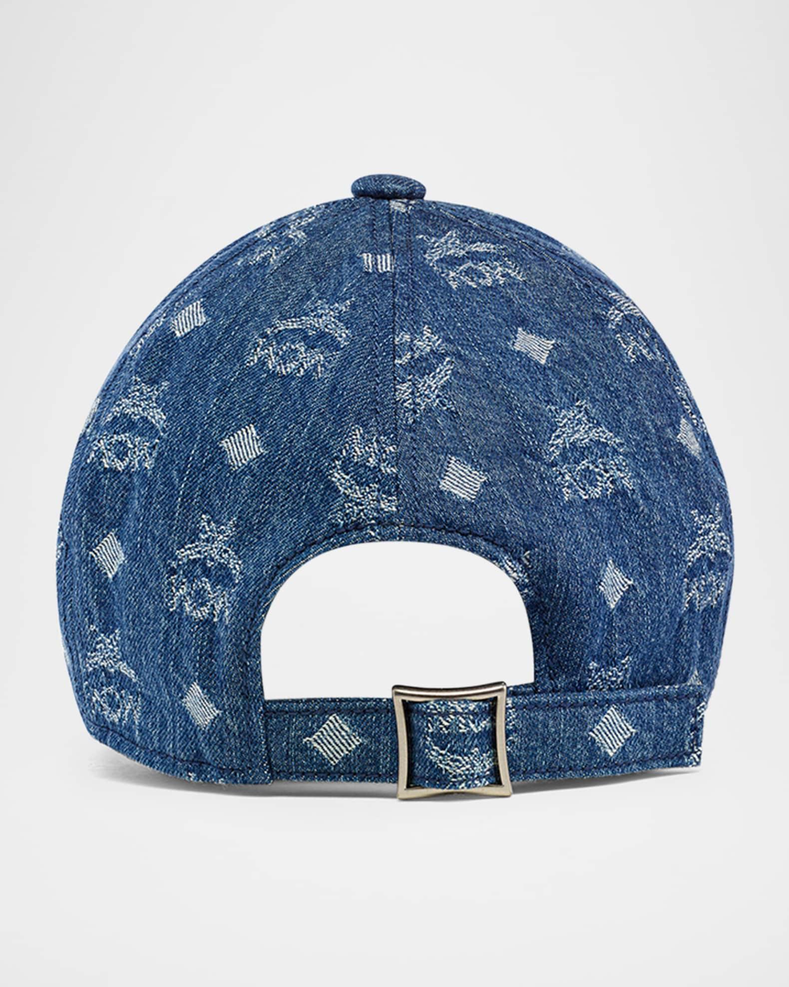 Mens Denim Monogram Baseball Cap Product Image
