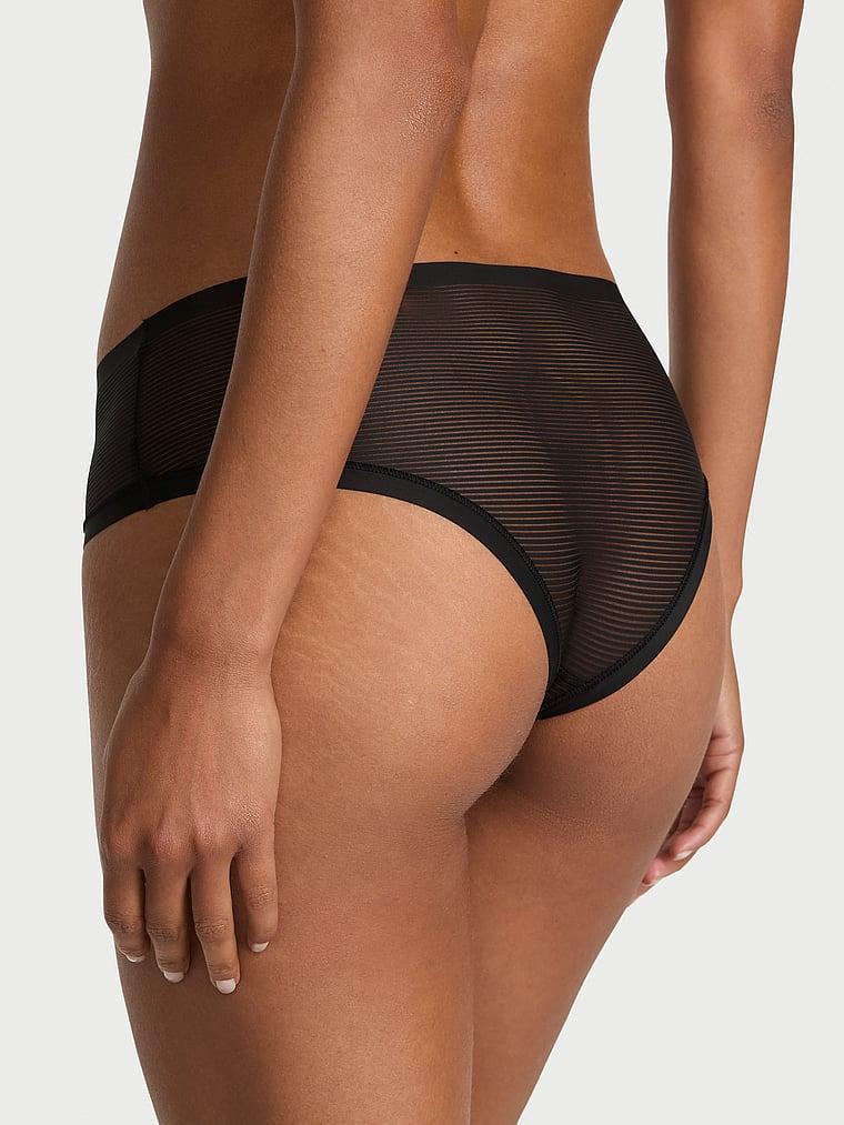 No-Show Stripe Mesh Cheeky Panty Product Image