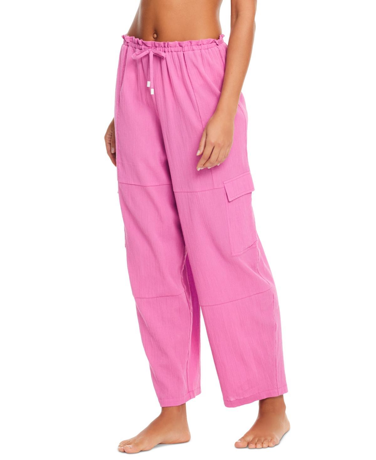 Sanctuary Womens Barrel-Leg Cover-Up Cargo Pants Product Image