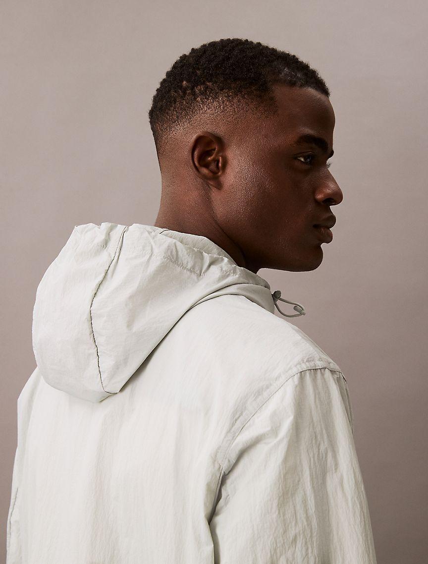 Nylon Hooded Relaxed Jacket Product Image