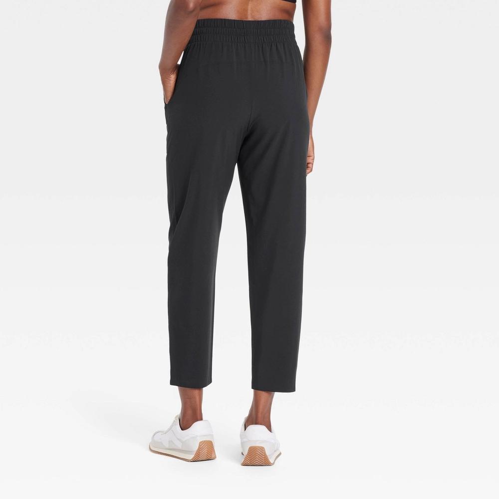 Womens Active Light High-Rise Taper Pants - All In Motion Black M: Moisture Wicking, Quick Dry, 4-Way Stretch Product Image