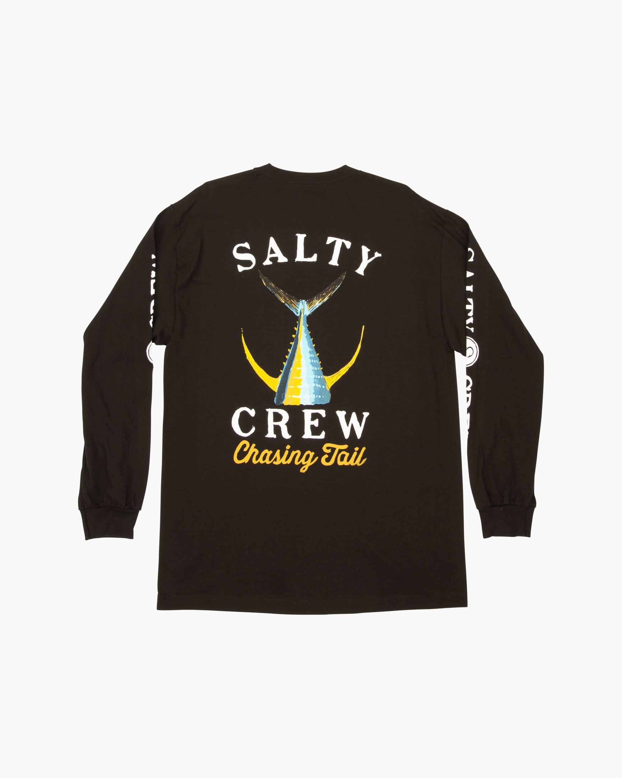 Tailed Classic Long Sleeve Tee - Black Male Product Image