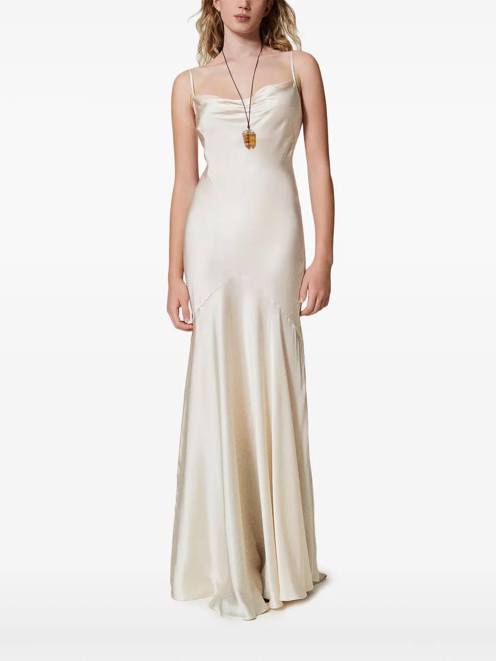 satin-weave dress  Product Image