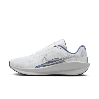 Nike Downshifter 13 Men's Road Running Shoes, Size: 15, White Grey Silver Product Image