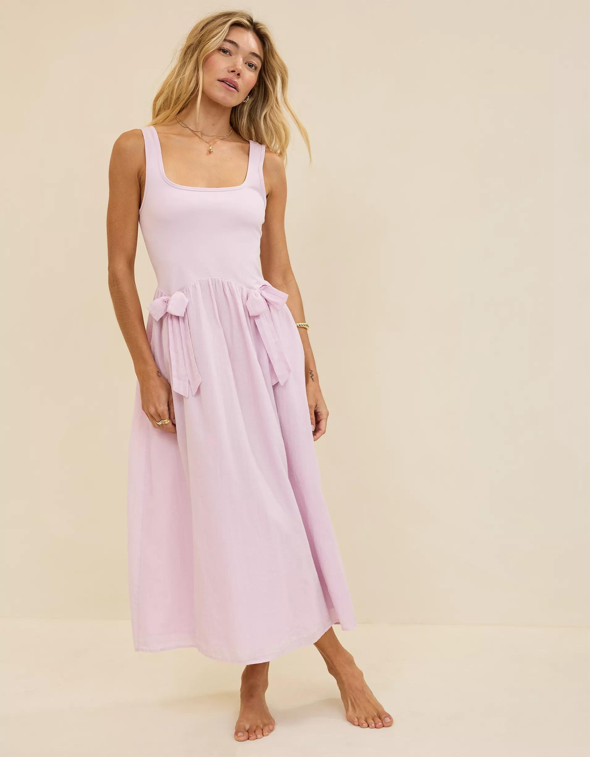 Aerie At The Barre Bow Dress Product Image