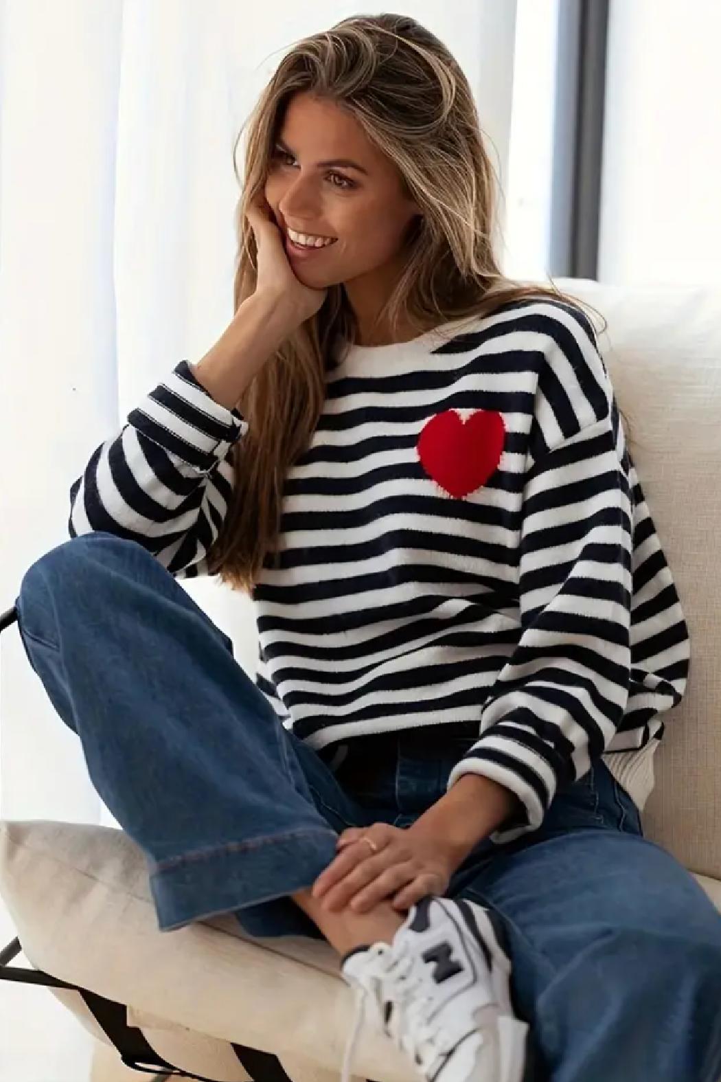 Gianna heart sweater Product Image