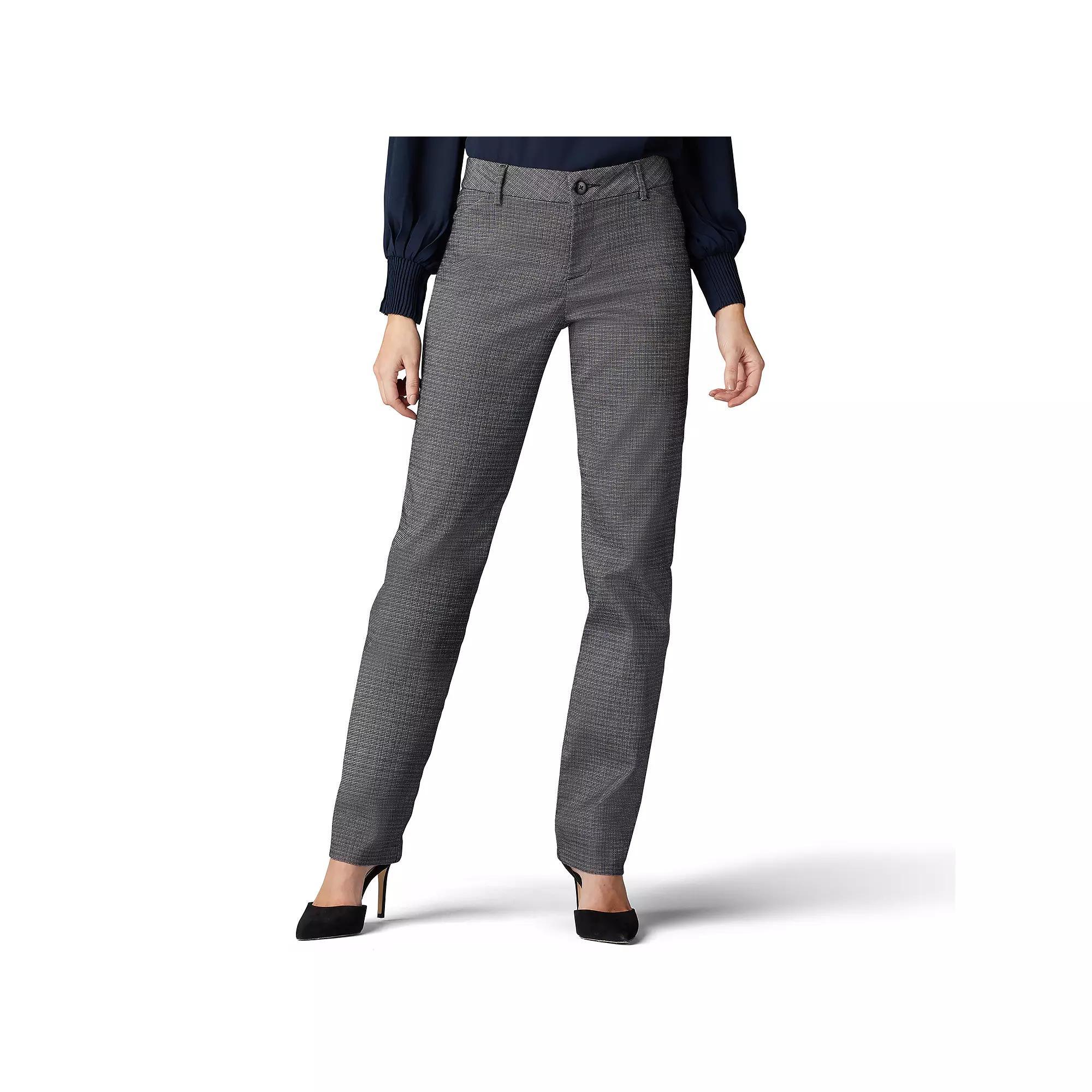 Womens Lee Wrinkle-Free Relaxed Fit Straight-Leg Pants Product Image