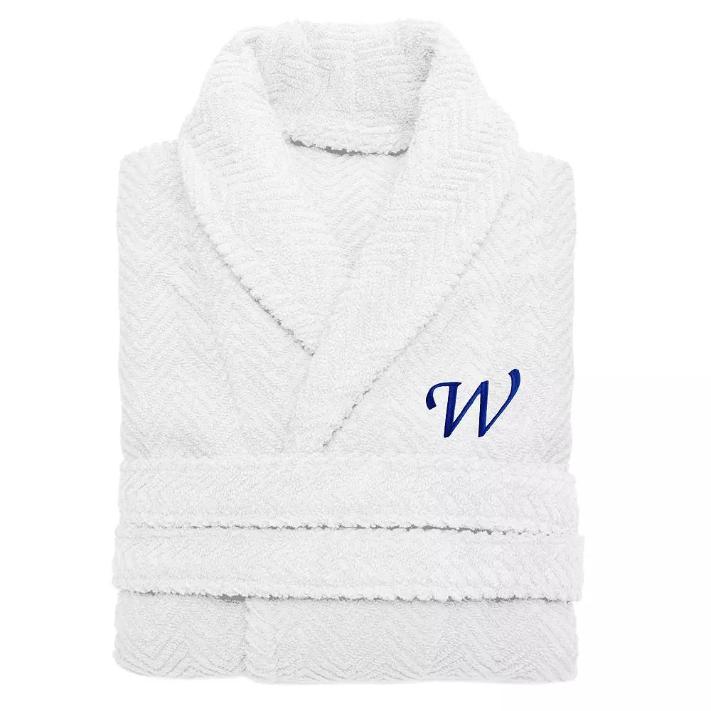 Linum Home Textiles Turkish Cotton Personalized Herringbone Weave Bathrobe, Womens Product Image