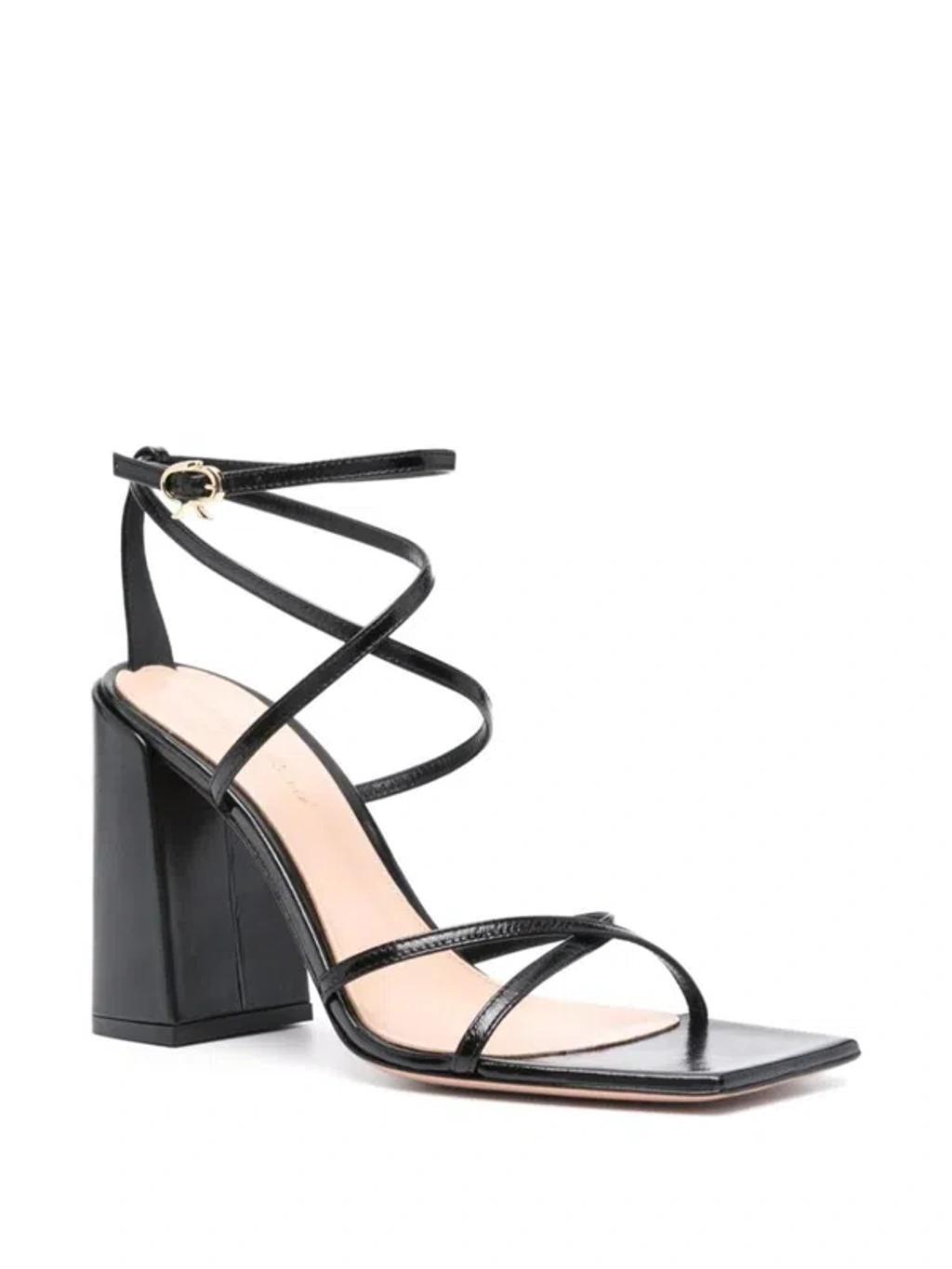 GIANVITO ROSSI Leather 105mm Sandals In Black Product Image