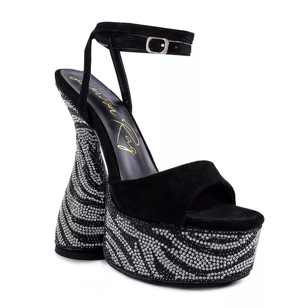 London Rag Backstage Women's Platform Sandals, Size: 7, Black Product Image