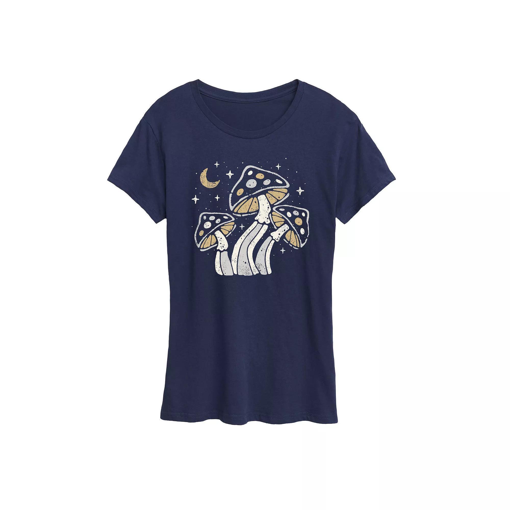 Womens Original Team Mom Graphic Tee Blue Product Image
