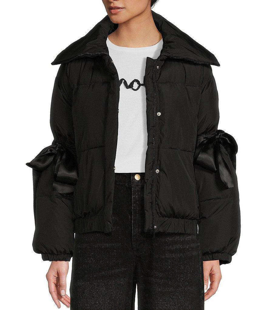 GB Bow Sleeve Puffer Jacket Product Image
