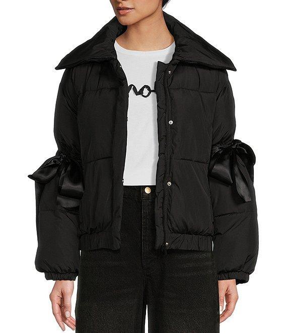 GB Bow Sleeve Puffer Jacket Product Image