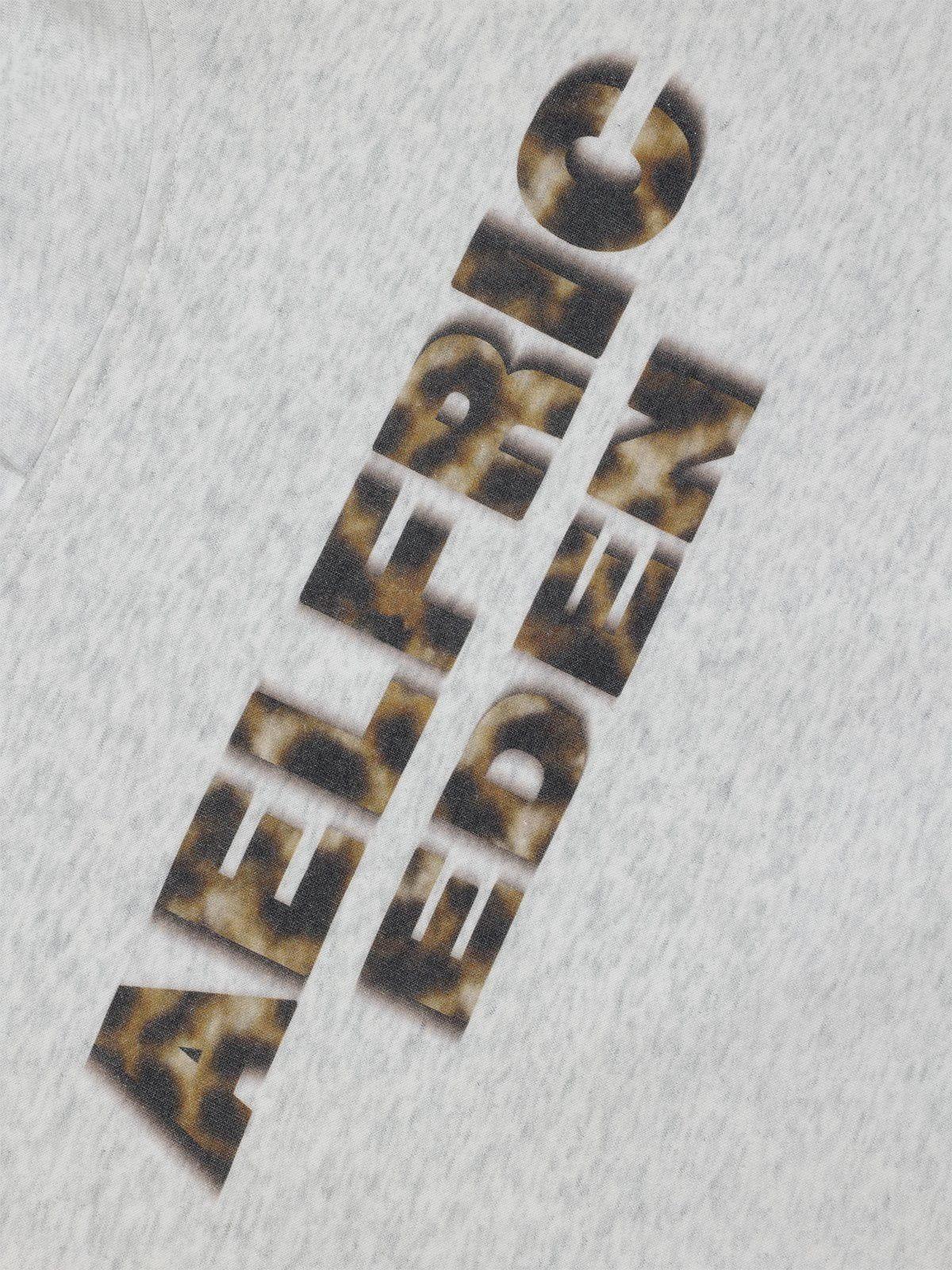 Aelfric Eden Leopard Graphic Patchwork Hoodie Product Image