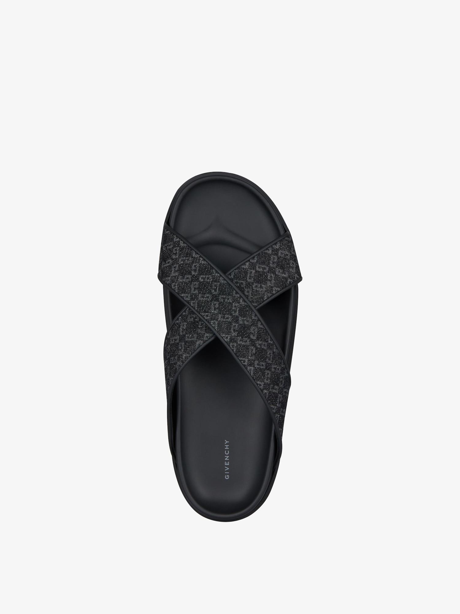 G Plage flat mules in monogram 72 denim Product Image