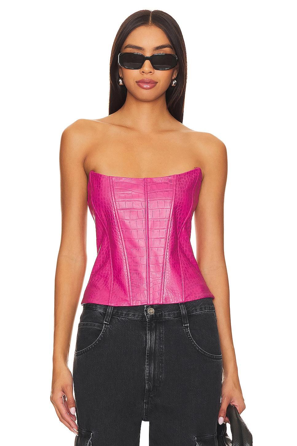 Kaira Leather Top Camila Coelho Product Image
