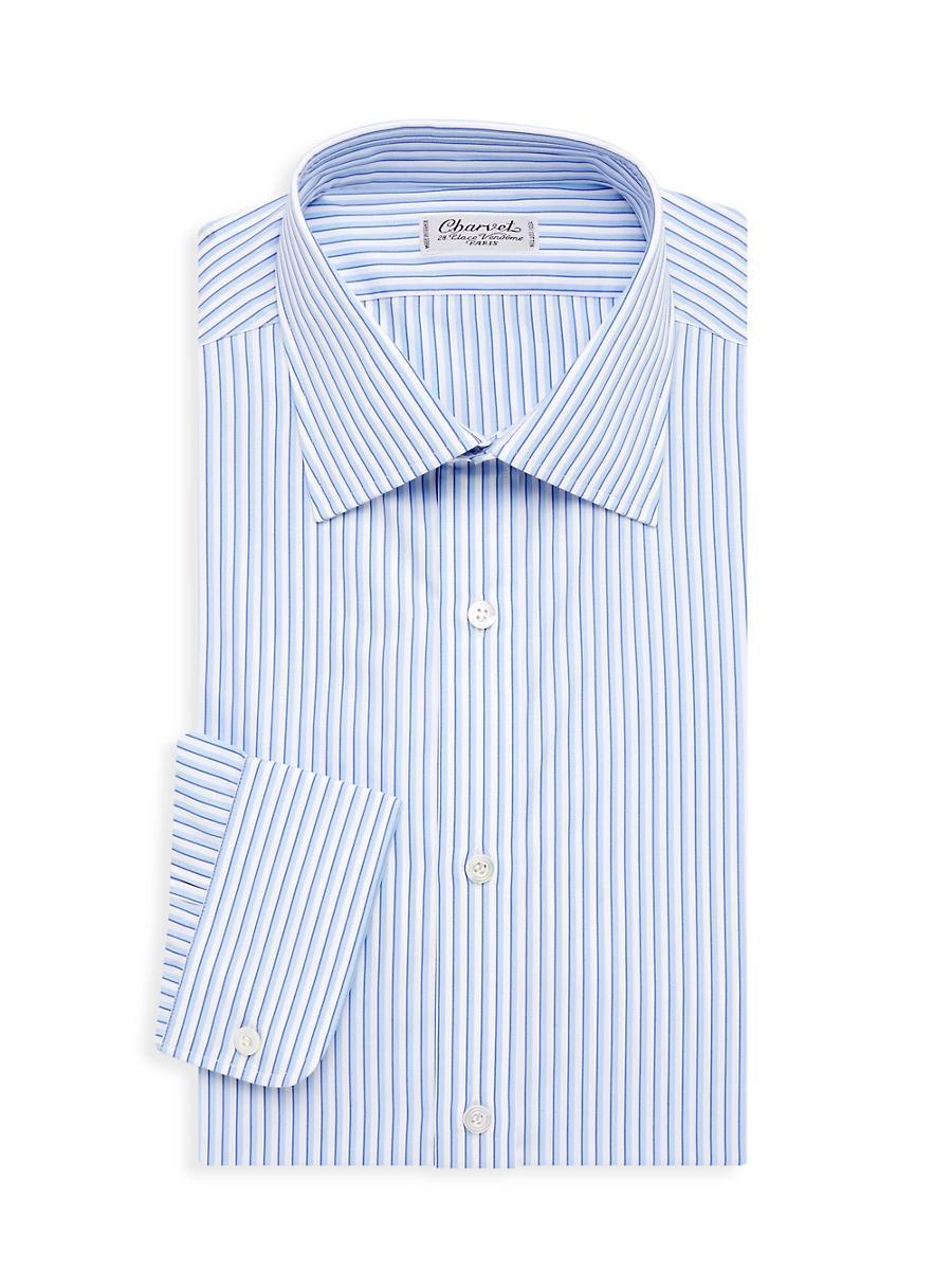 Mens Striped Dress Dhirt Product Image