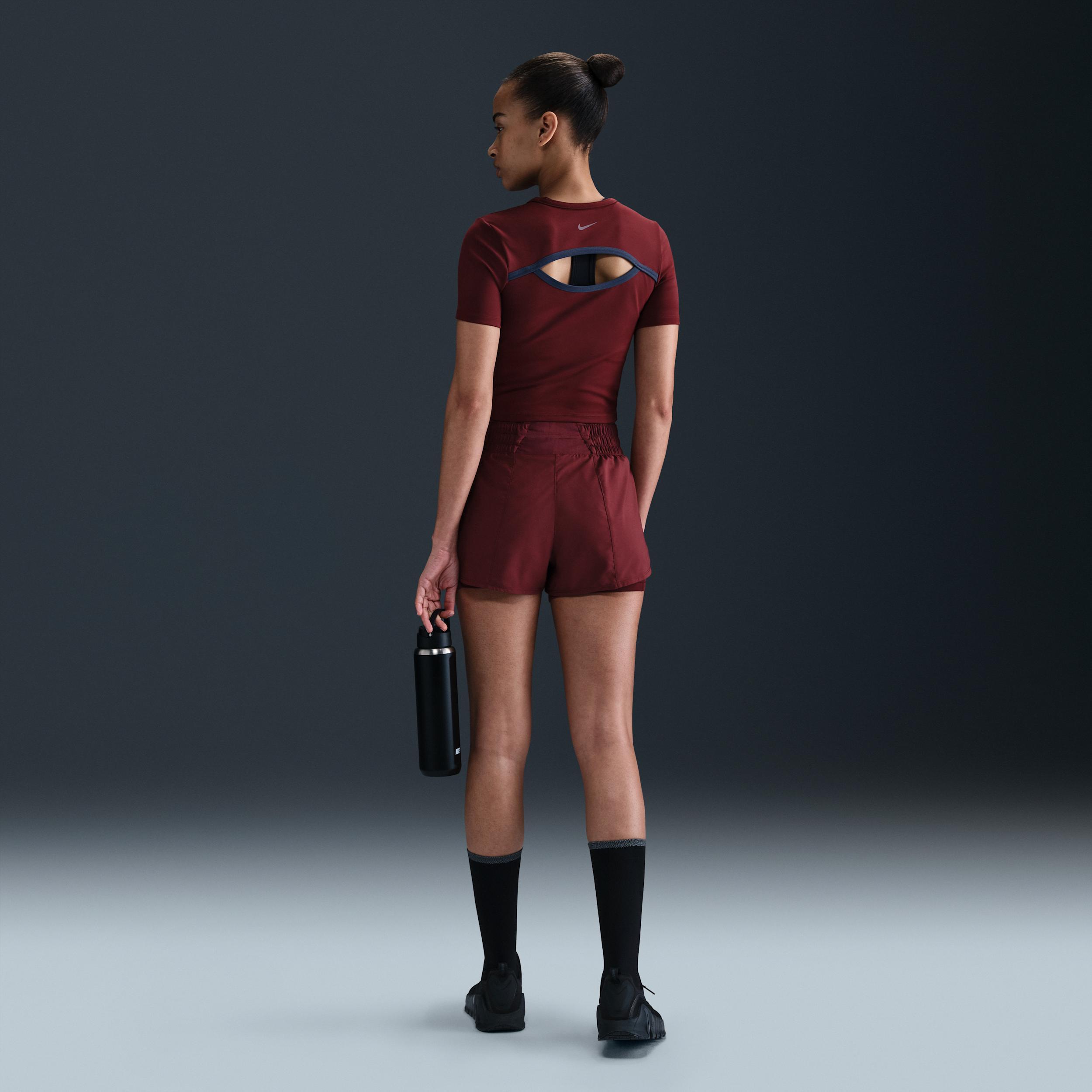 Nike Womens One Dri-FIT Short-Sleeve Fitted T-Shirt Product Image