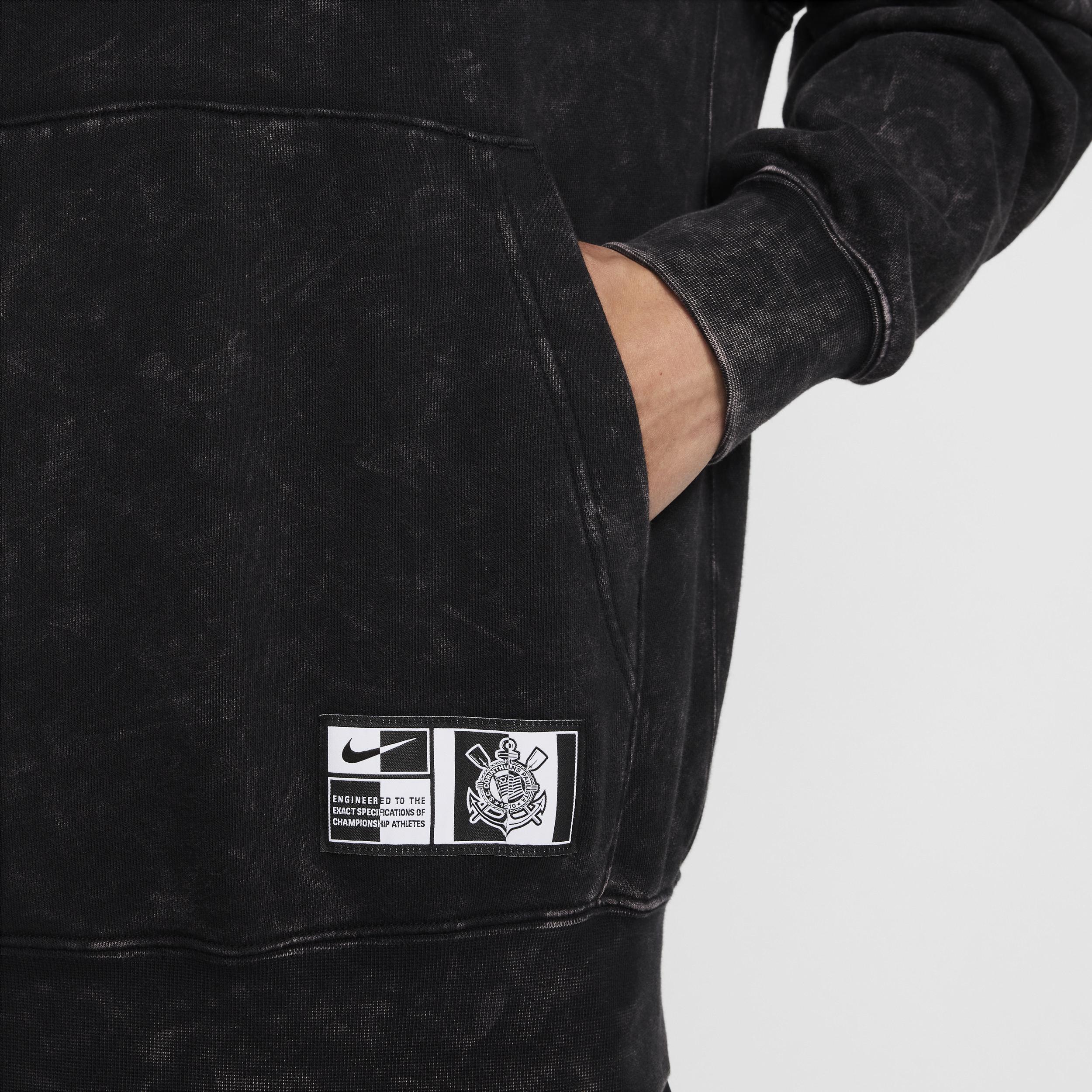 S.C. Corinthians Club Nike Men's Soccer French Terry Pullover Hoodie Product Image