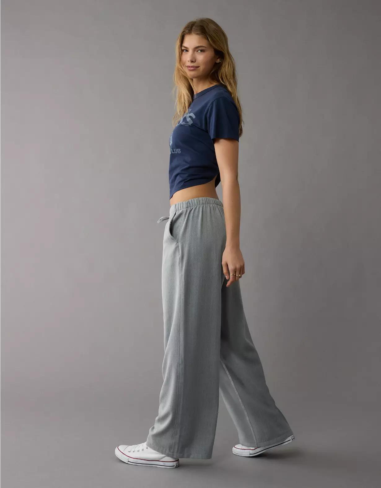 AE Low-Rise Pull-On Poppy Trouser Product Image