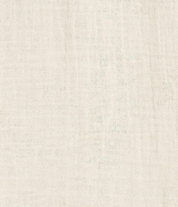 Lucky Brand Gauze Lace Trim Spread Collar Long Sleeve Button-Front Shirt Product Image