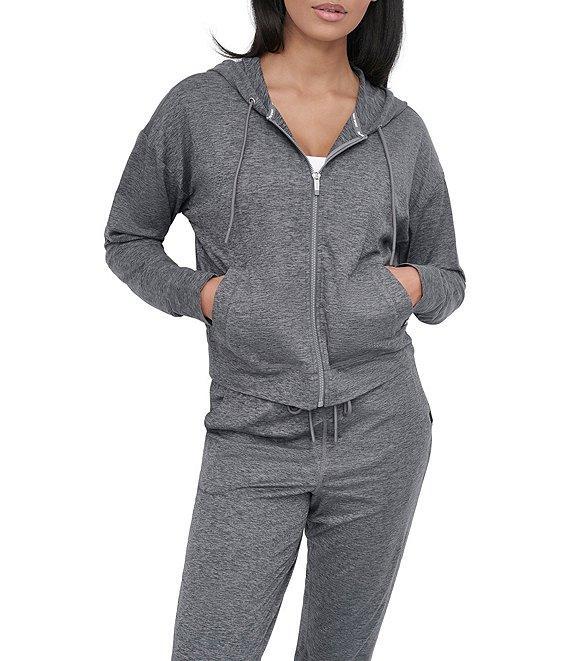 DKNY Sport by Donna Karan Spacedye Full Zip Long Sleeve Hoodie Product Image