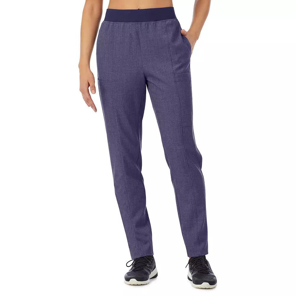 Women's Cuddl Duds® Scrubs 4-Pocket Slim Pants, Size: Large, Navy Grey Product Image