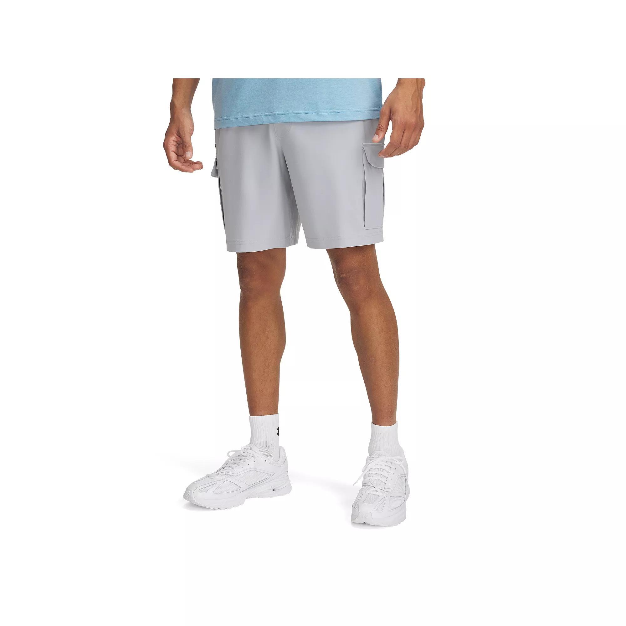 Men's Under Armour Vibe Woven Cargo Shorts, Size: XL, Mod Gray Product Image