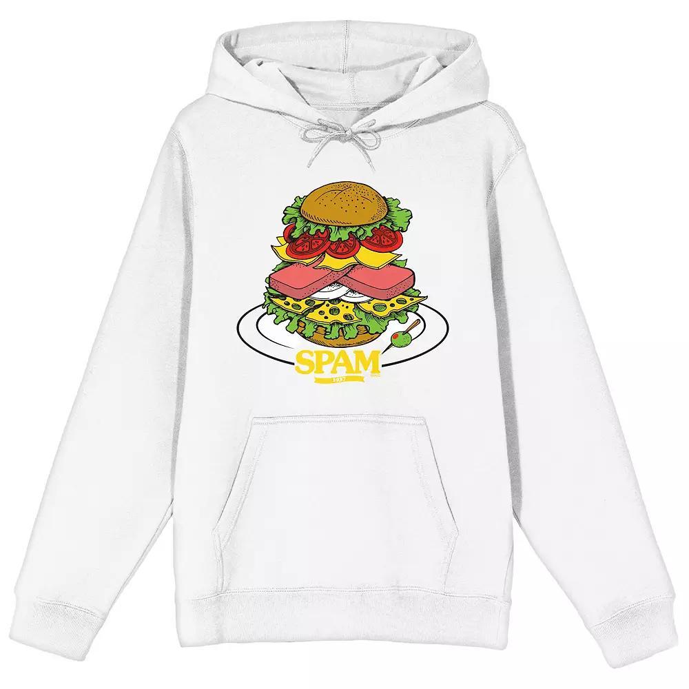 Men's Spam Brand 1937 Sandwich Hoodie, Size: XL, White Product Image