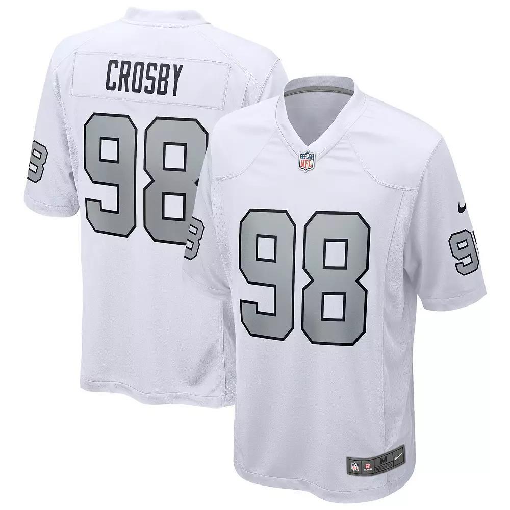Men's Nike Maxx Crosby White Las Vegas Raiders Alternate Game Jersey, Size: Small, Lvr White Product Image