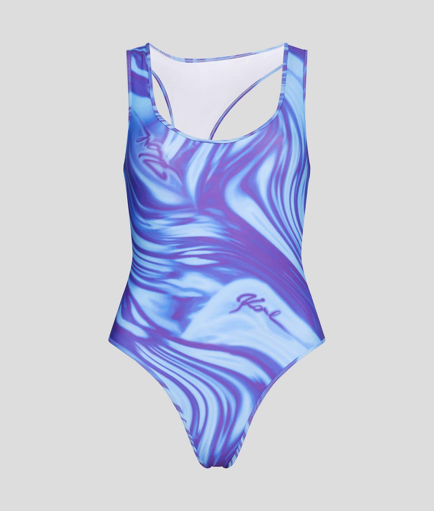 SWIRL-PRINT SWIMSUIT Product Image