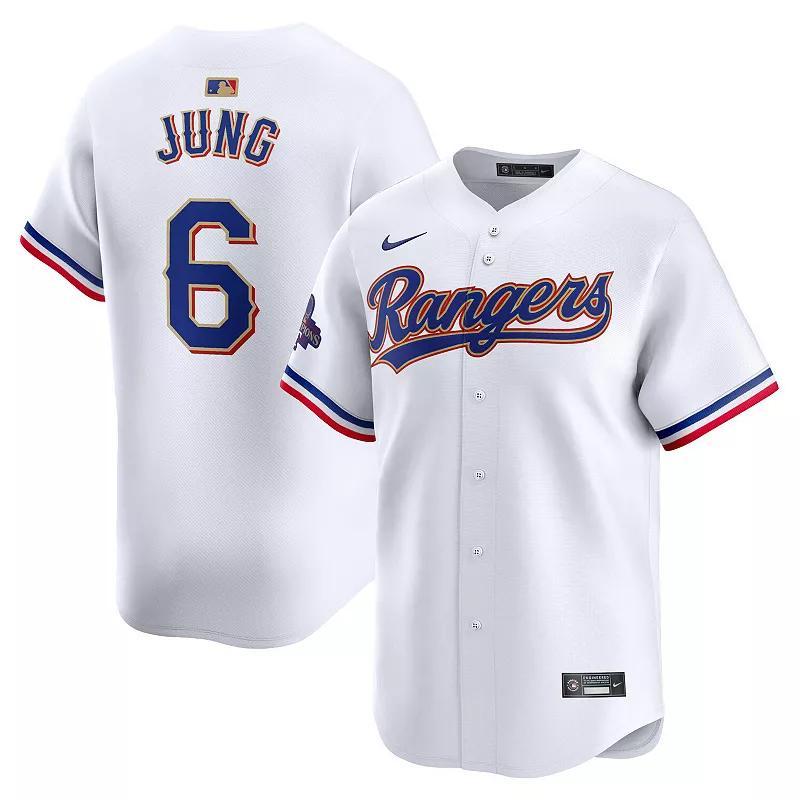 Mens Nike Josh Jung Texas Rangers 2024 Gold Collection Limited Player Jersey Product Image
