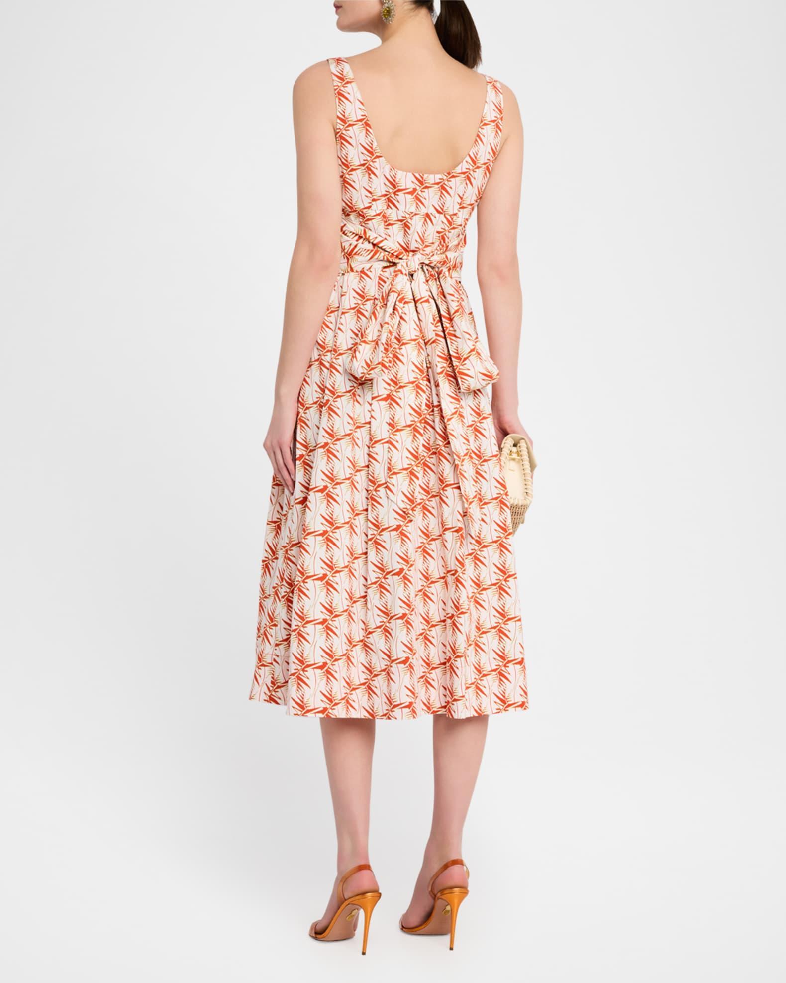 Thalia Sleeveless Scoop-Neck Midi Dress Product Image