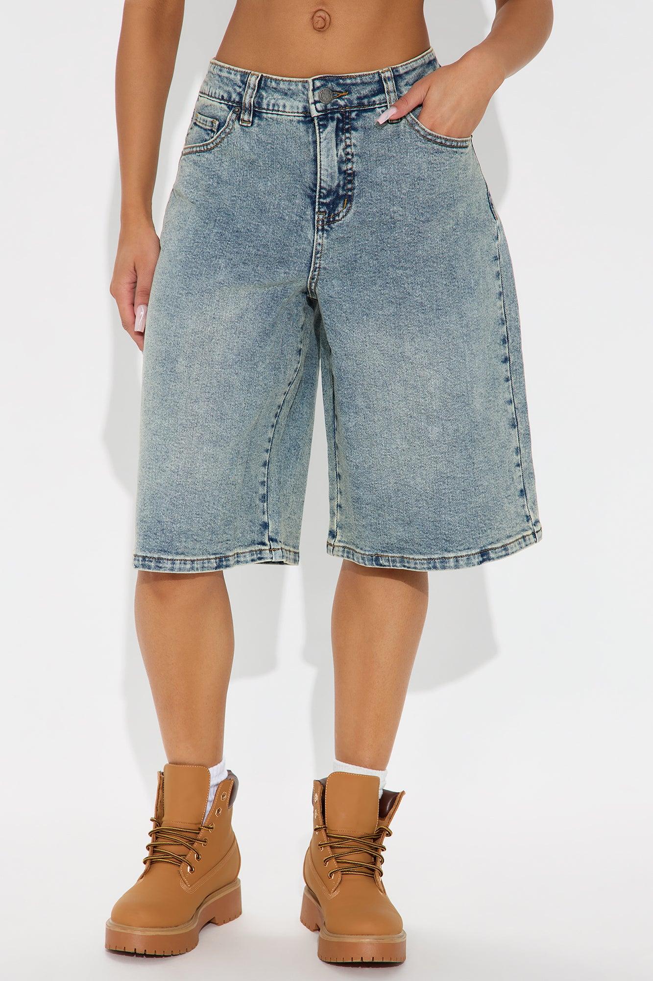 Surrey Low Rise  Denim Jort - Vintage Wash Product Image