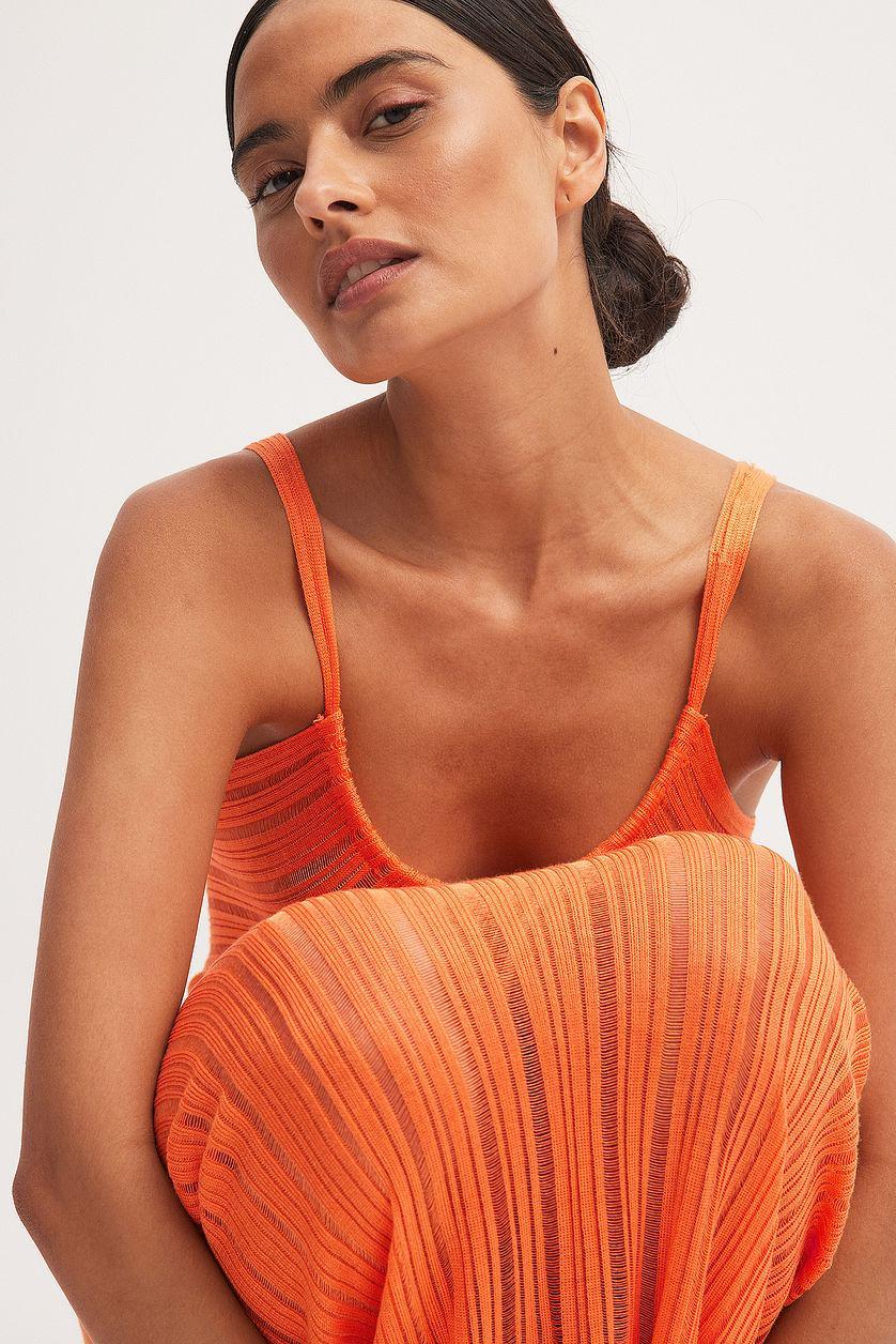 Distressed Knitted Maxi Dress Product Image