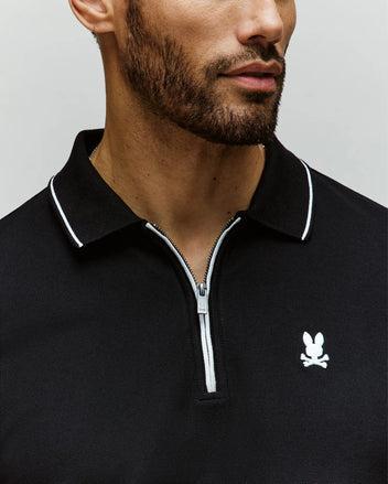 MENS DANE ZIP PIQUE POLO - MT0100103 Product Image