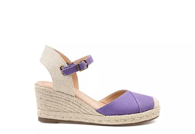 Journee Ashlyn Women's Wedges, Size: 9 Wide, Purple Product Image