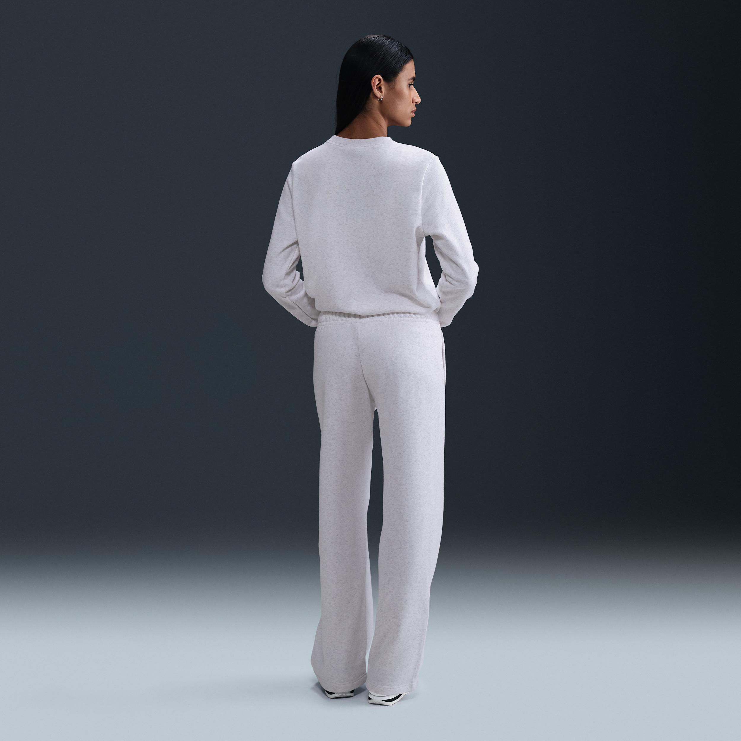 Women's Nike Sportswear Club Fleece Mid-Rise Wide-Leg Graphic Pants Product Image