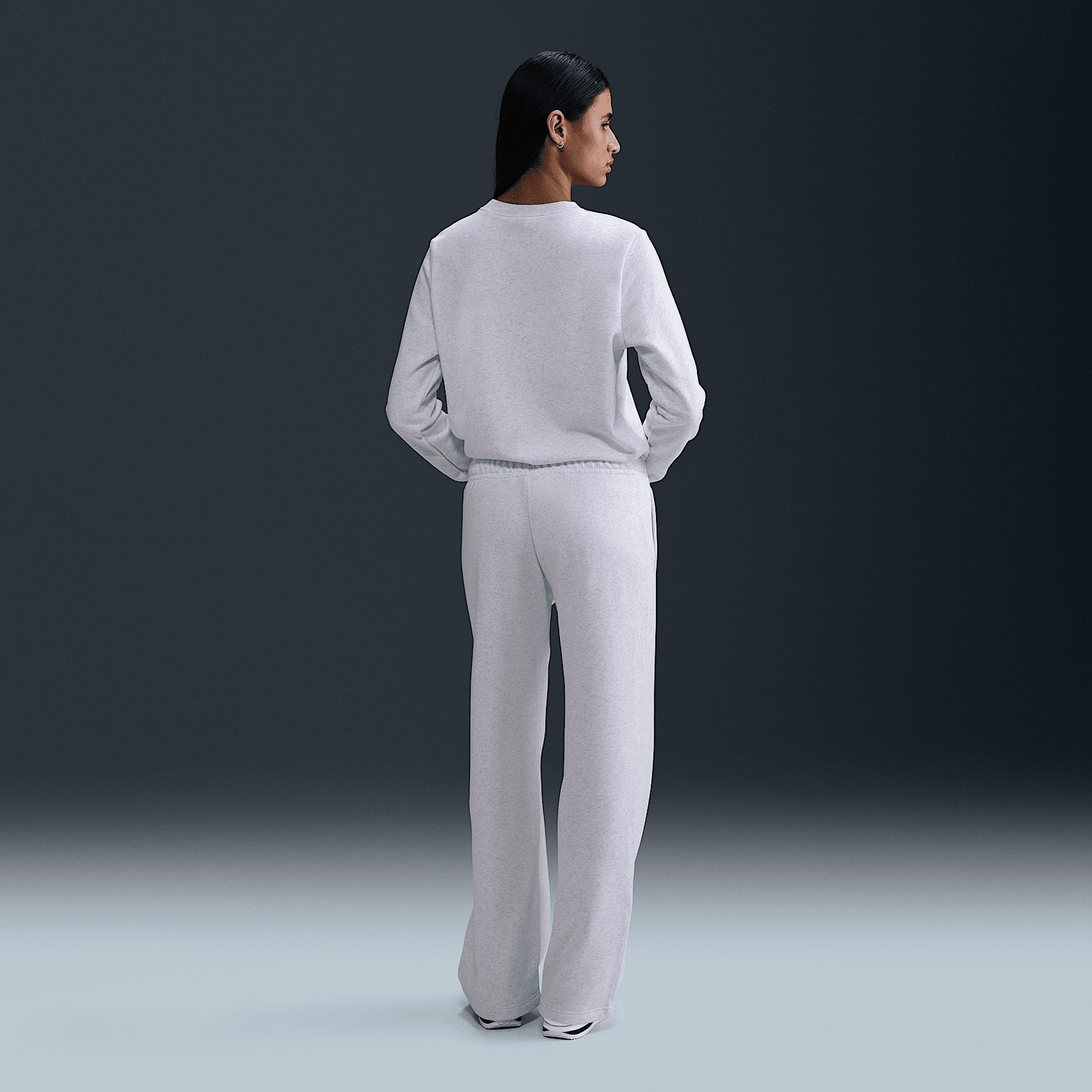 Women's Nike Sportswear Club Fleece Mid-Rise Wide-Leg Graphic Pants Product Image