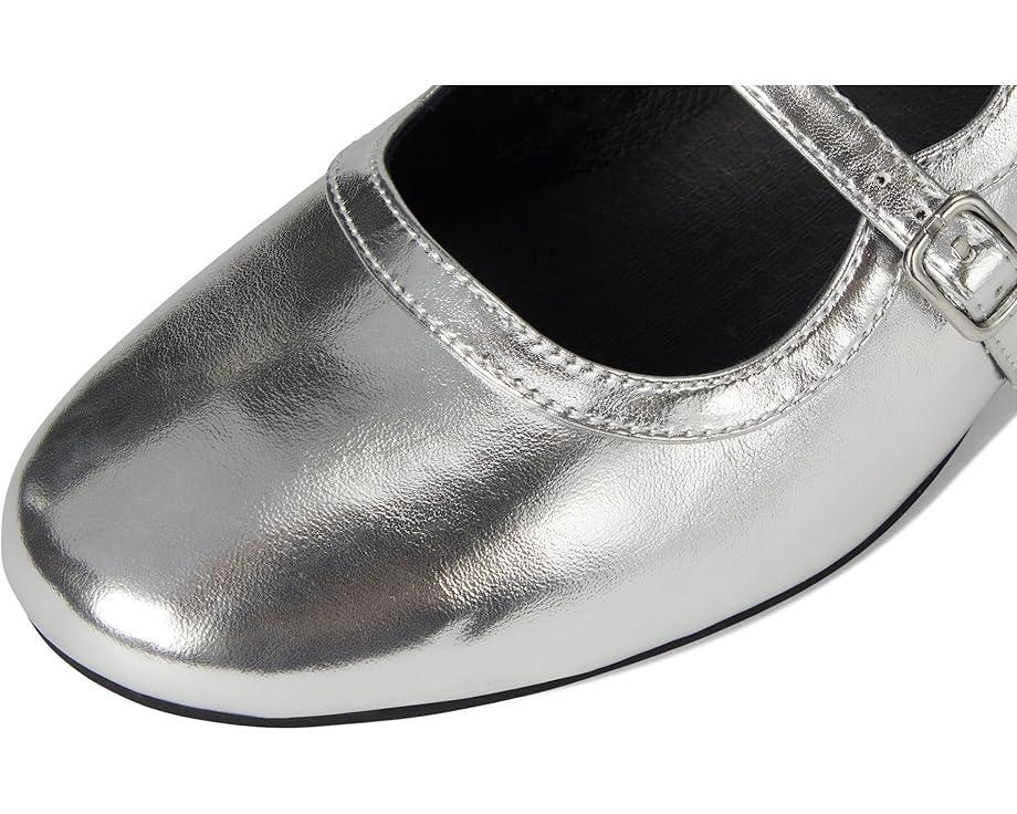 The Nettie Heeled Mary Jane in Metallic Leather Product Image