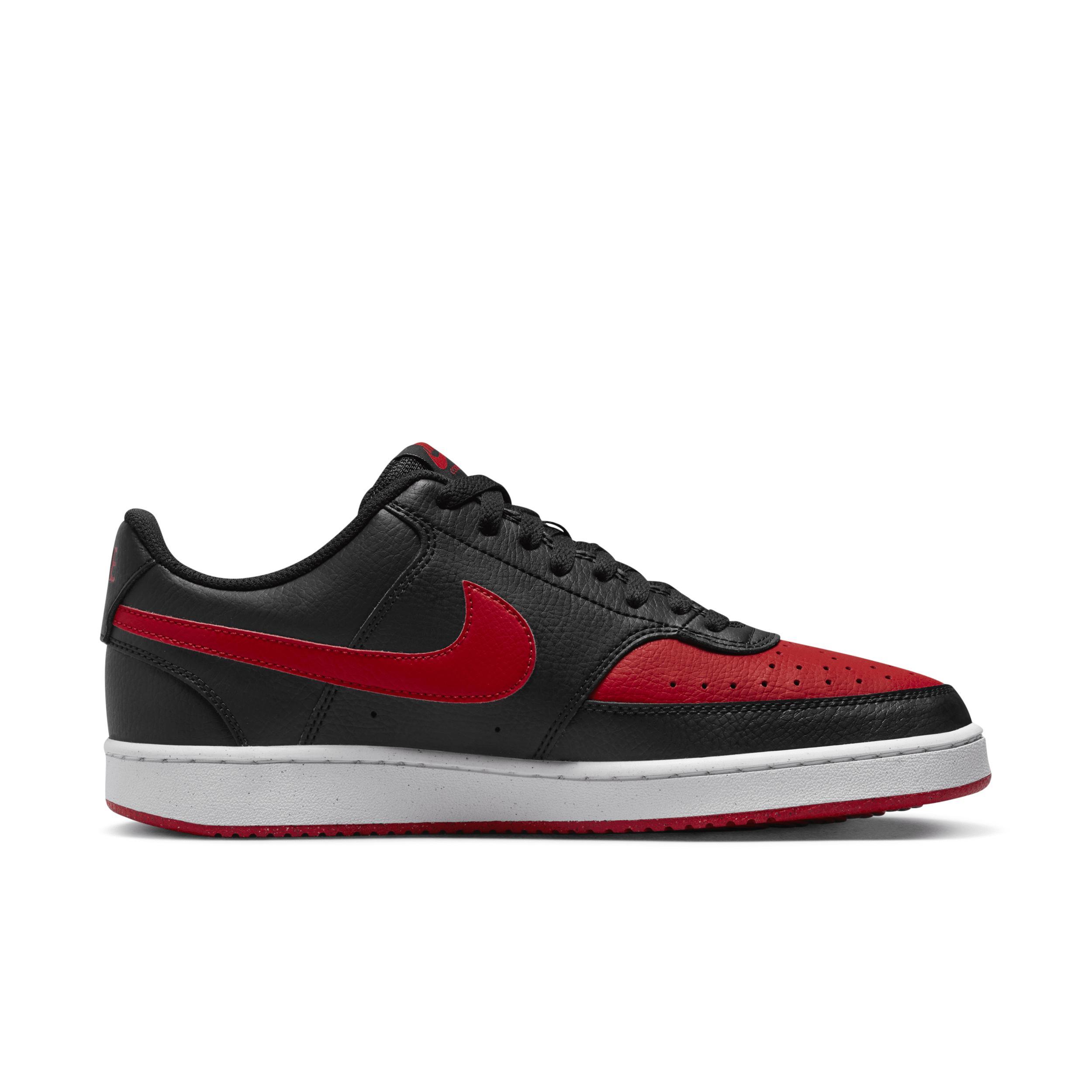 Nike Court Vision Men's Shoes, Size: 11.5, University Red White Product Image