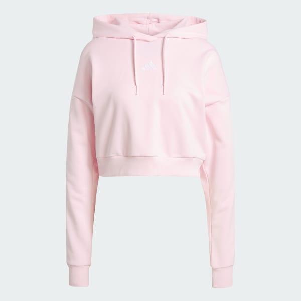 Women's adidas Essentials 3-Stripes French Terry Sportswear Hoodie, Size: XL, Black White Product Image