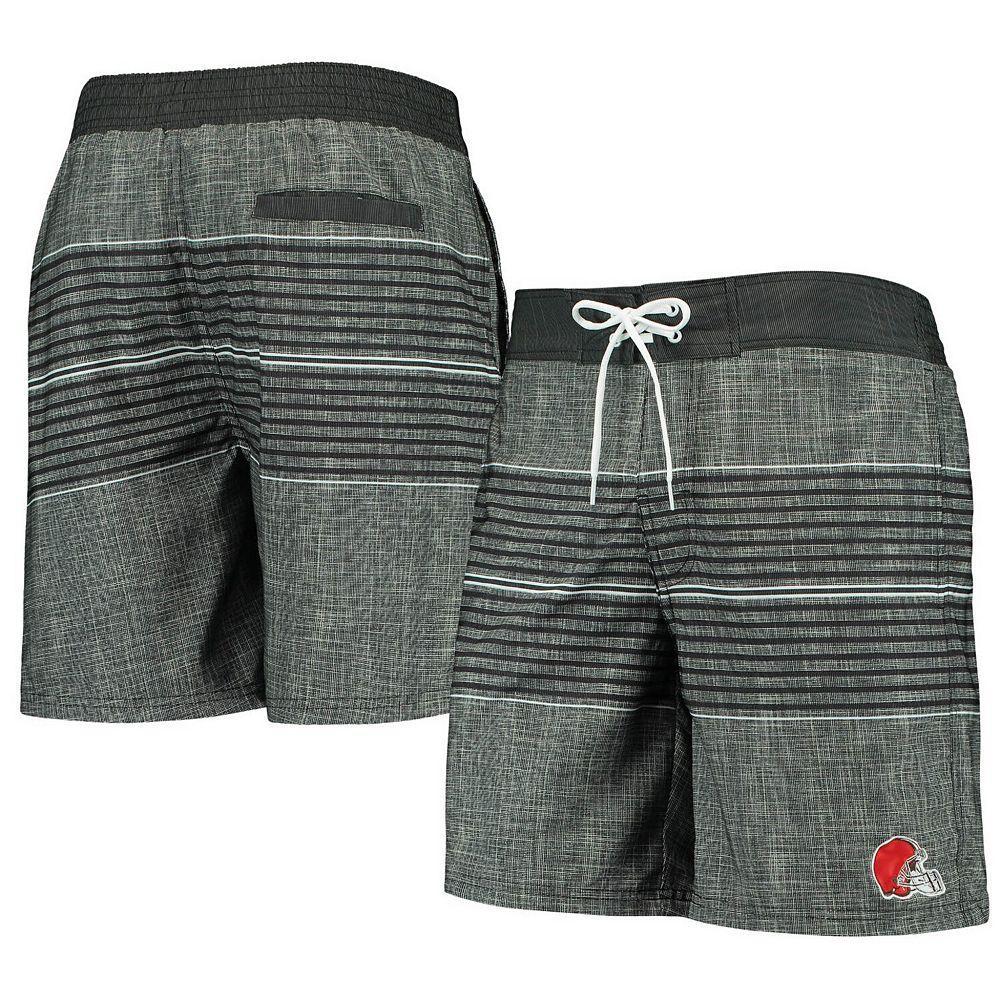 Men's G-III Sports by Carl Banks Black Cleveland Browns Horizon Swim Shorts, Size: Small Product Image