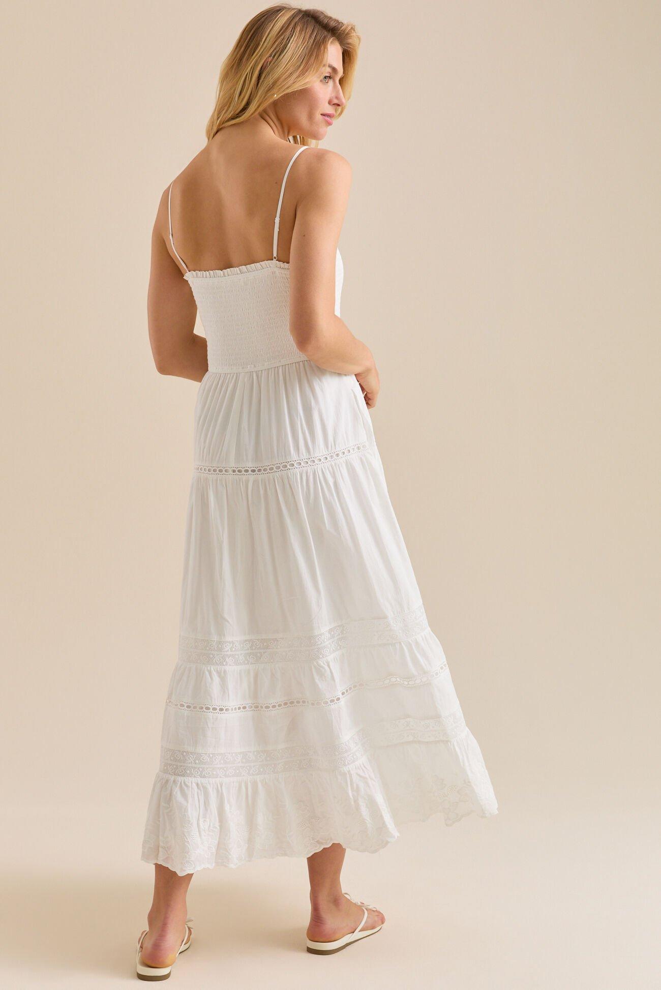 Karine Tiered Midi Dress Product Image