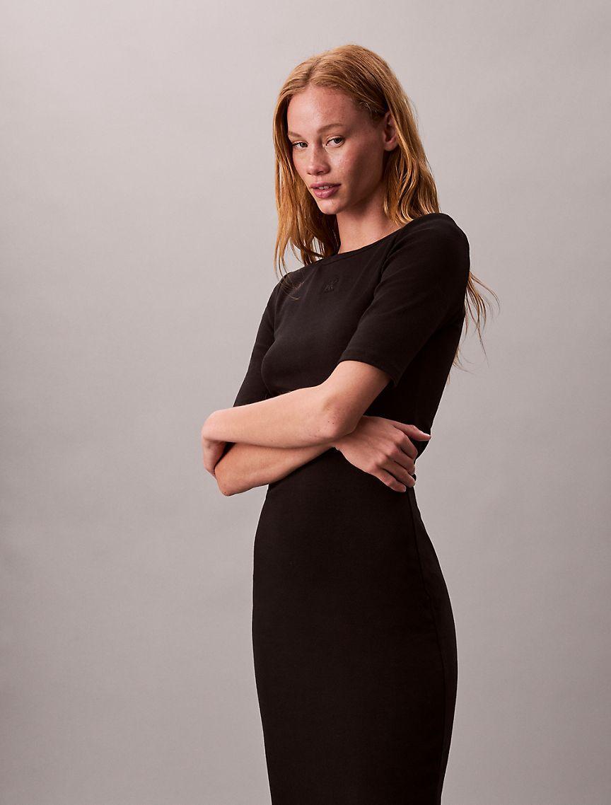 Cotton Contour Midi Dress Product Image