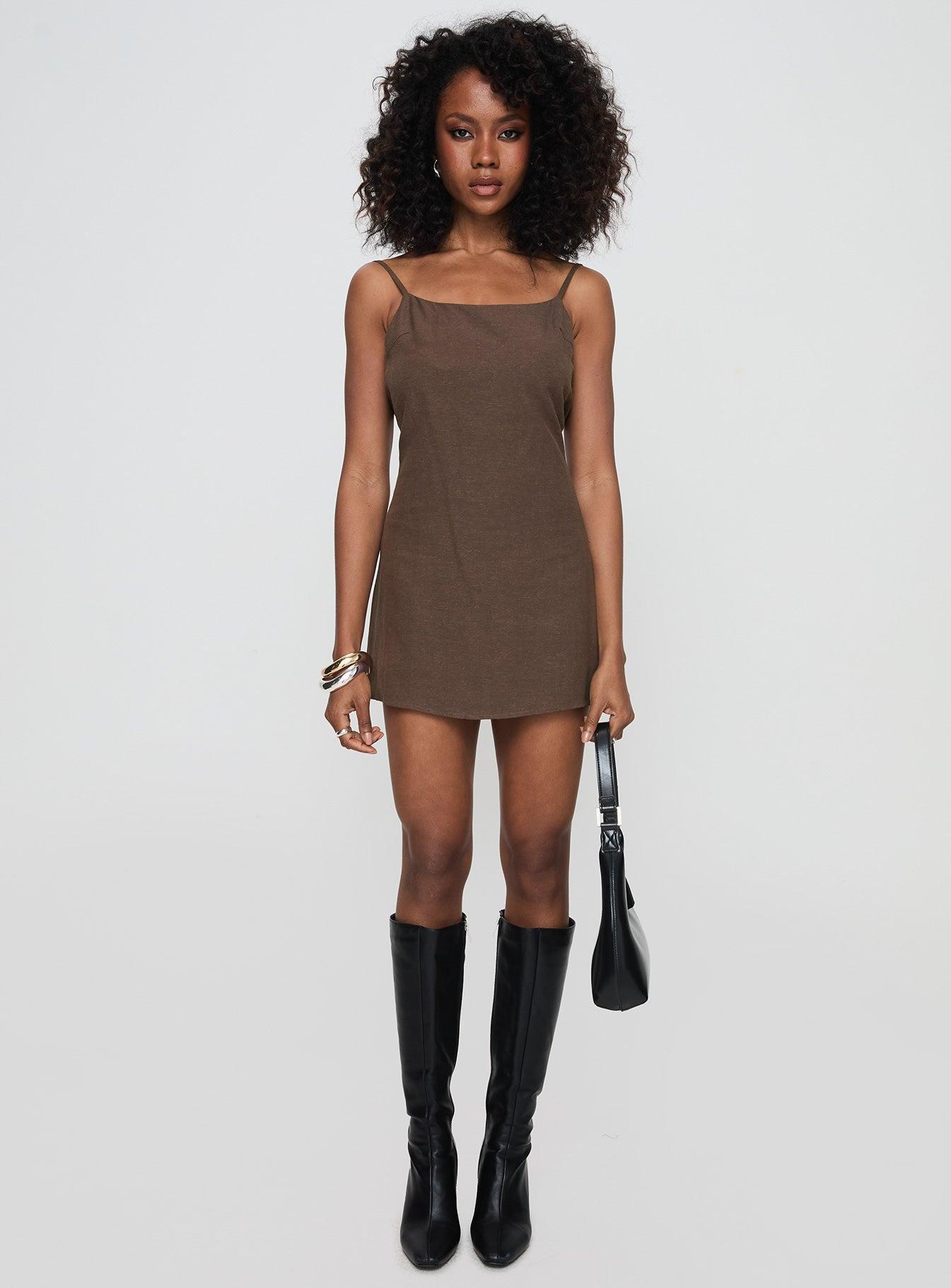 Cookie Mini Dress Chocolate Product Image